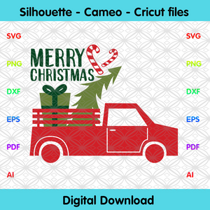 Christmas Tree And Gifts On Truck Svg, Christmas Svg, Christmas Gifts On Truck Svg, Christmas Truck Svg, Christmas Tree Svg, Christmas Gifts Svg, Christmas Decorations, Merry Christmas, Chris