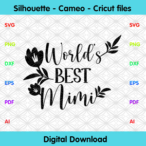 Download Worlds Best Mimi Svg Mothers Day Svg Best Grandma Svg Grandma Svg Designcutsvg