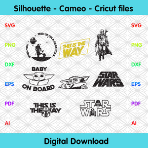 Free Free 201 Baby Yoda Svg Grogu Silhouette SVG PNG EPS DXF File