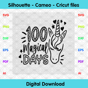 Download 100 Magical Days Svg Trending Svg 100 Days Of School Svg School Day Designcutsvg