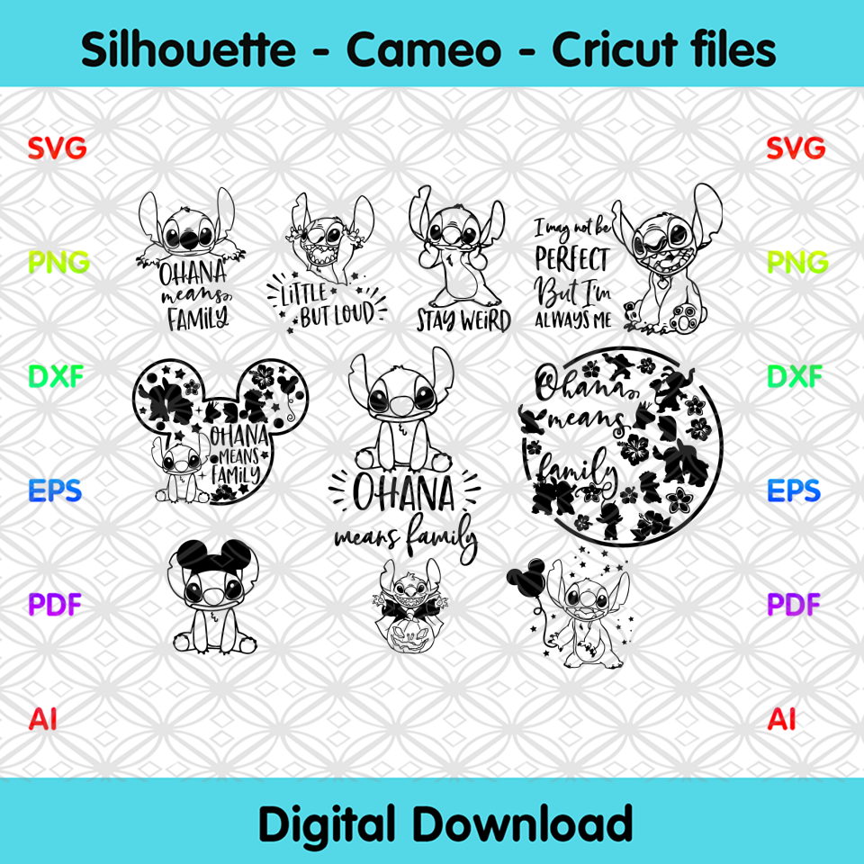 Lilo And Stitch Svg Bundle, Trending Svg, Lilo And Stitch, Stitch Svg ...