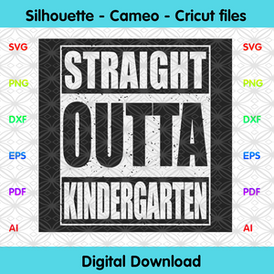 Download Straight Outta Kindergarten Svg Trending Svg Straight Outta Svg Las Designcutsvg