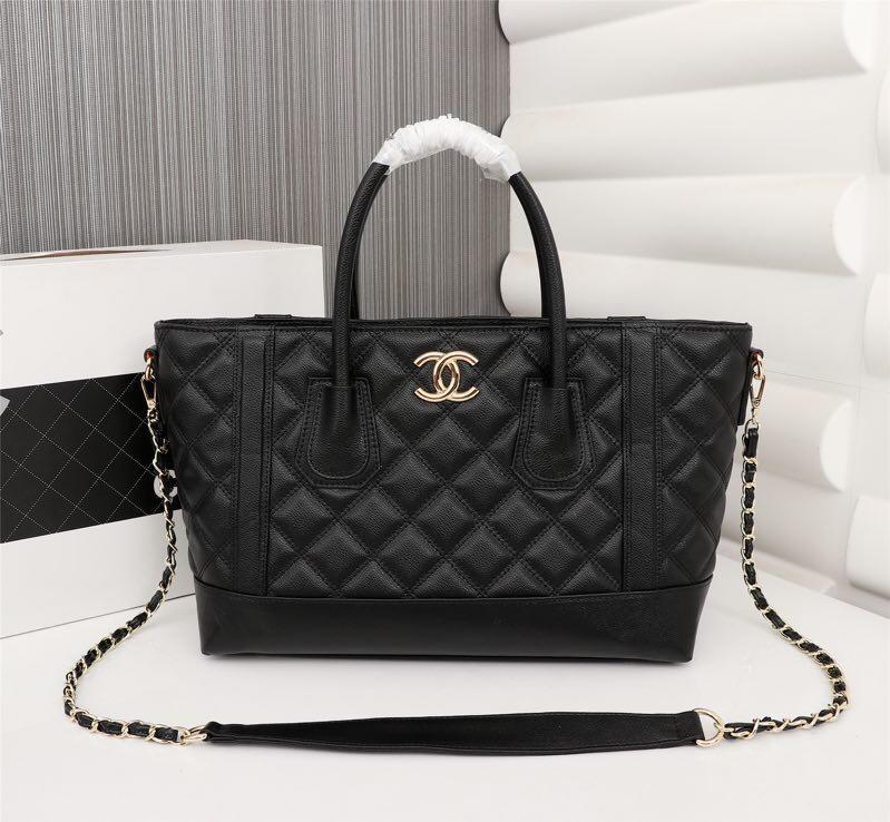 chanel tote black