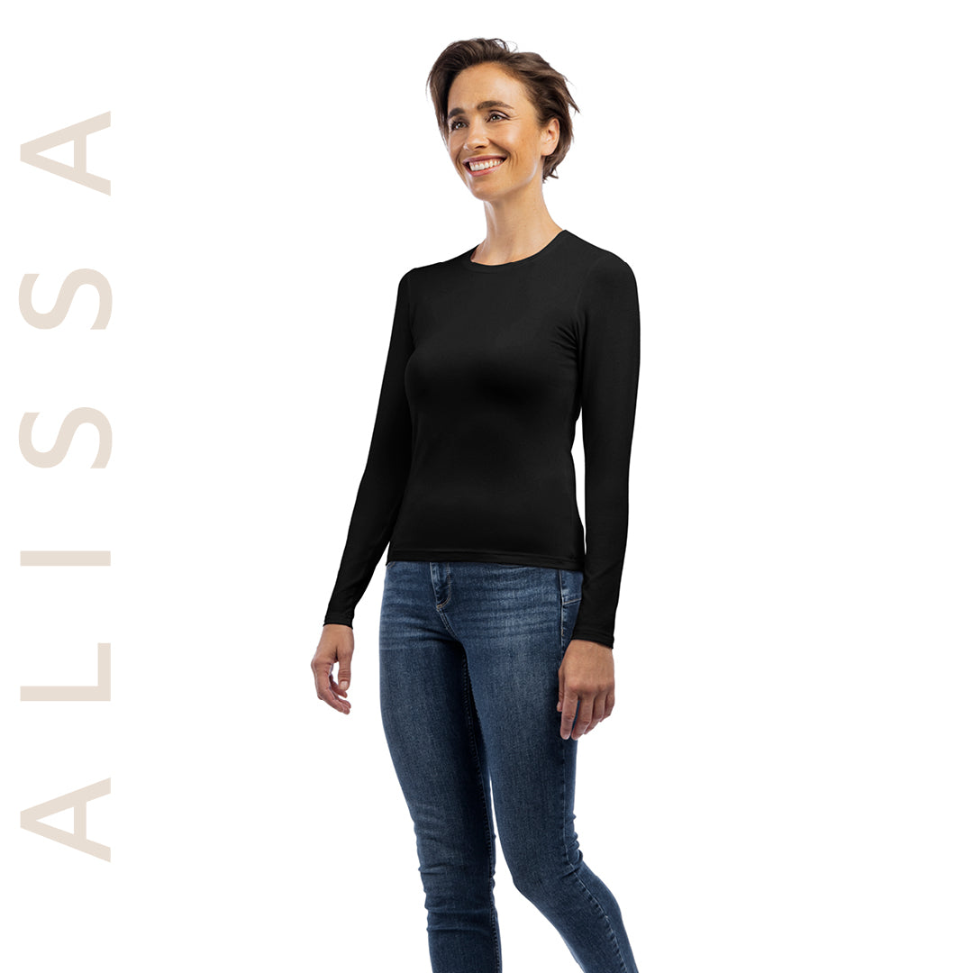 Langarmshirt ALISSA Schwarz