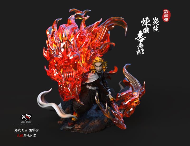 Niren Studio Demon Slayer Kyojuro Rengoku Vs Akaza In Stock Gk Figure