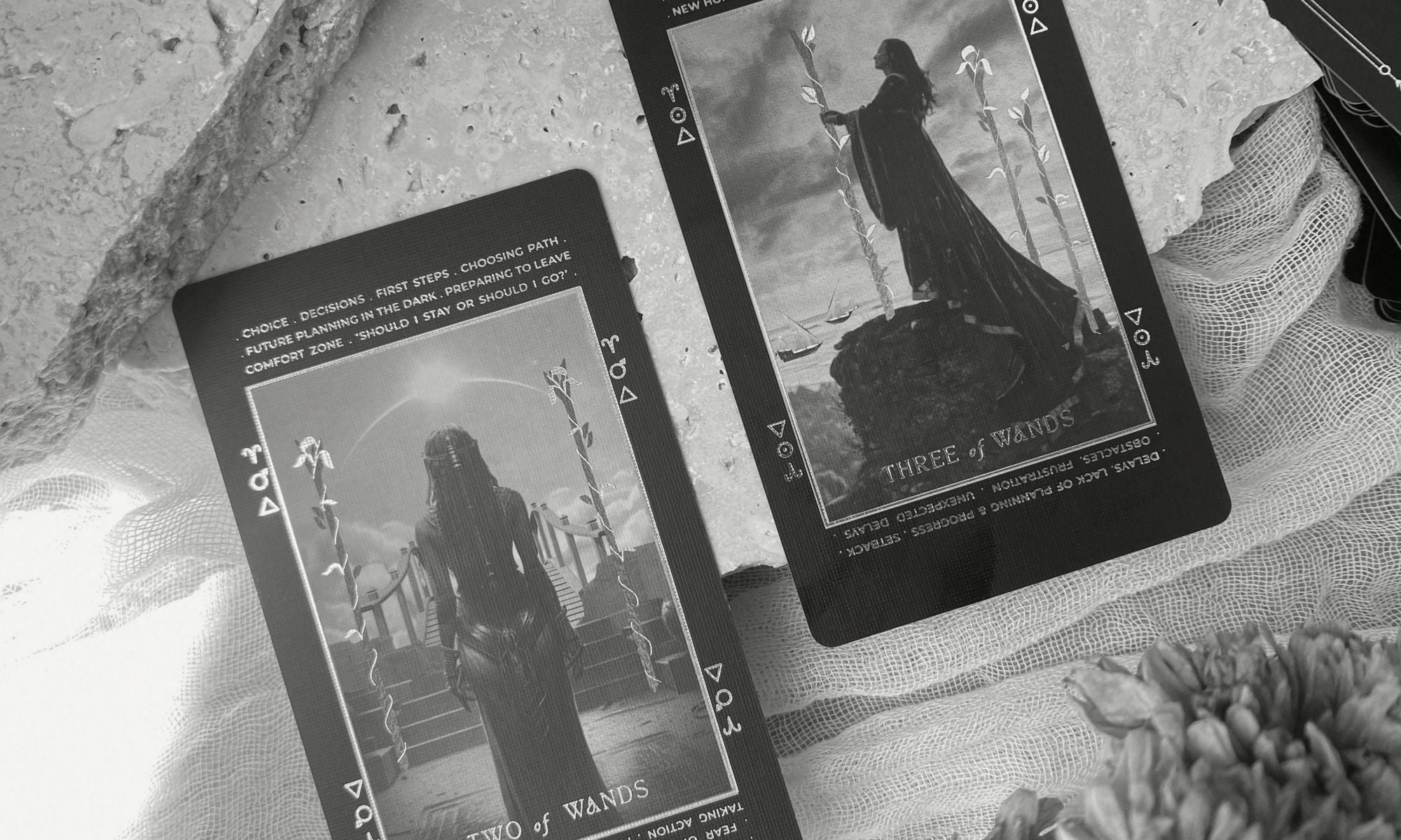 2 and 3 of Wands in Tarot