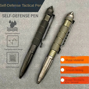 High Quality Aluminum Anti Skid Self DEFENCE Ballpoint Pens Multi Functional Tactical Pen Office Accessories School Supplies - SEDMECA Express