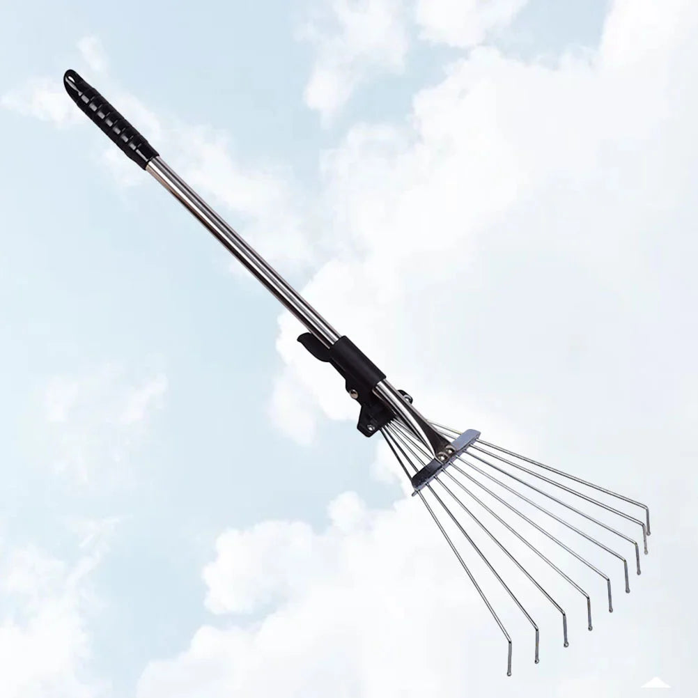 Leaves garden leaf rake Rake Garden Leaf Rake Telescopic Rake Grass Rake Gardening Tool Cleaner for Deciduous Grass garden