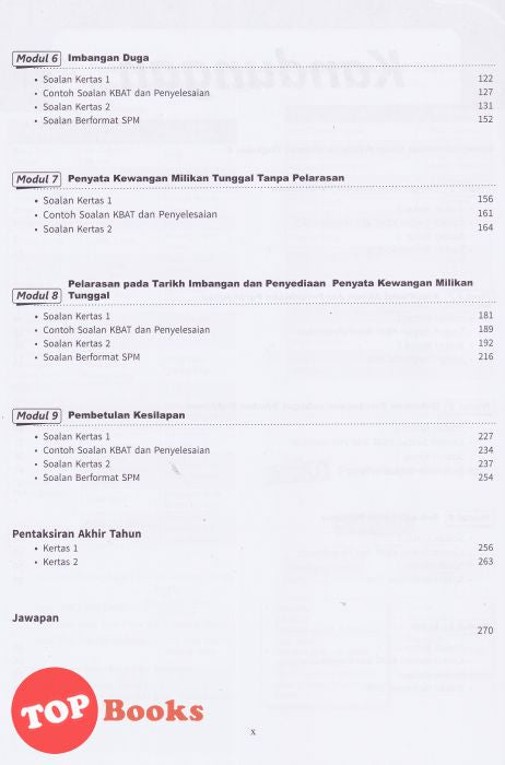 Topbooks Pelangi Pelangi Analysis Spm Prinsip Perakaunan Tingkatan 4