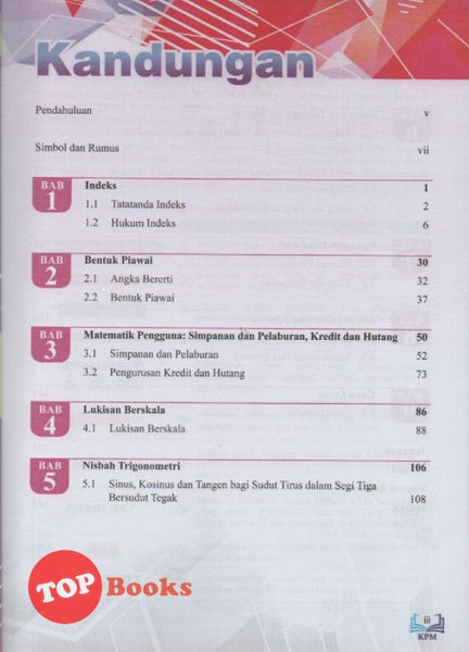 Pustaka Yakin 19Matematik KSSM Tingkatan 3  Buku Teks 2018 – TOPBOOKS
