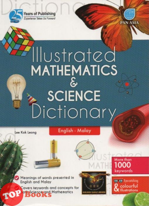 Pan Asia 19 Illustrated Mathematics Science Dictionary Eng Malay Topbooks Plt