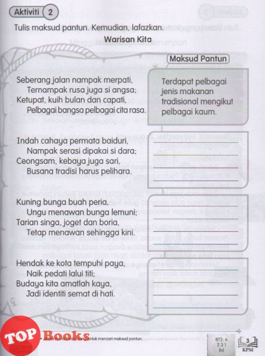 Bahasa melayu tahun 3 jilid 2 jawapan