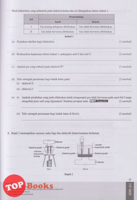 [TOPBOOKS Pan Asia] 1202 Bank Soalan Kimia Tingkatan 5 KSSM (2022)