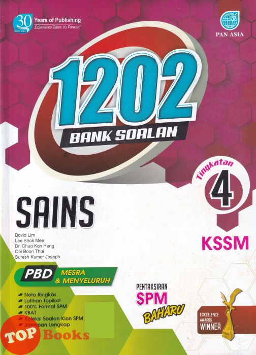 [TOPBOOKS Pan Asia] 1202 Bank Soalan Sains Tingkatan 4 KSSM (2022)