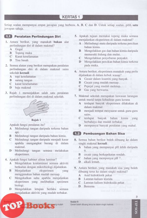 [TOPBOOKS Pan Asia] 1202 Bank Soalan Sains Tingkatan 4 KSSM (2022)