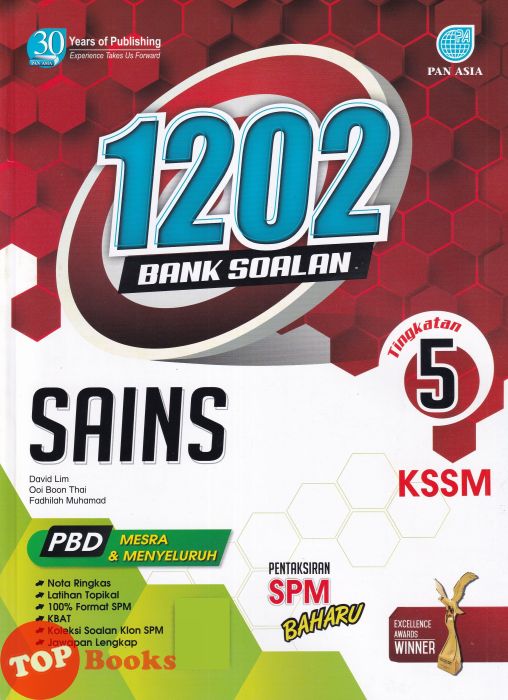 [TOPBOOKS Pan Asia] 1202 Bank Soalan Sains Tingkatan 5 KSSM (2022)