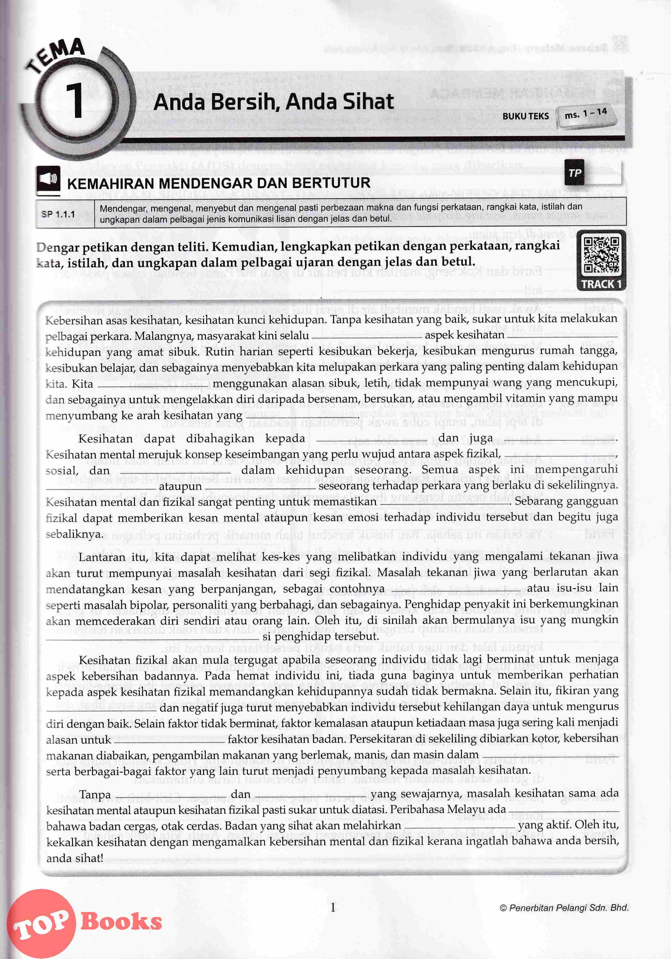 Topbooks Pelangi Top Class Bahasa Melayu Tingkatan 5 Kssm 2021