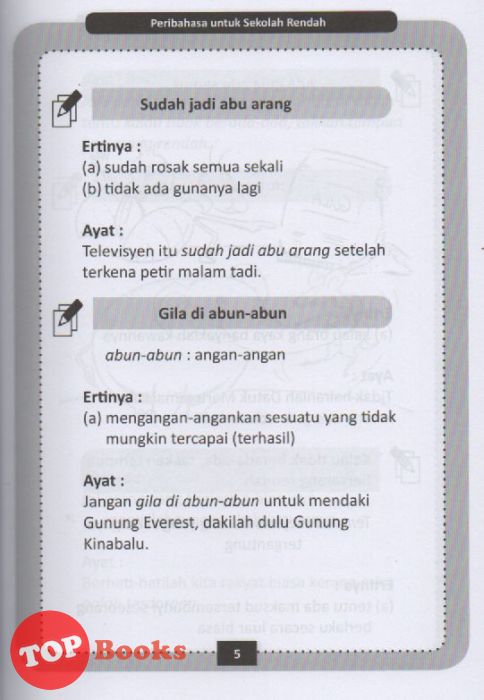 Sri Saujana Peribahasa Untuk Sekolah Rendah Untuk Memartabatkan Baha Topbooks Plt