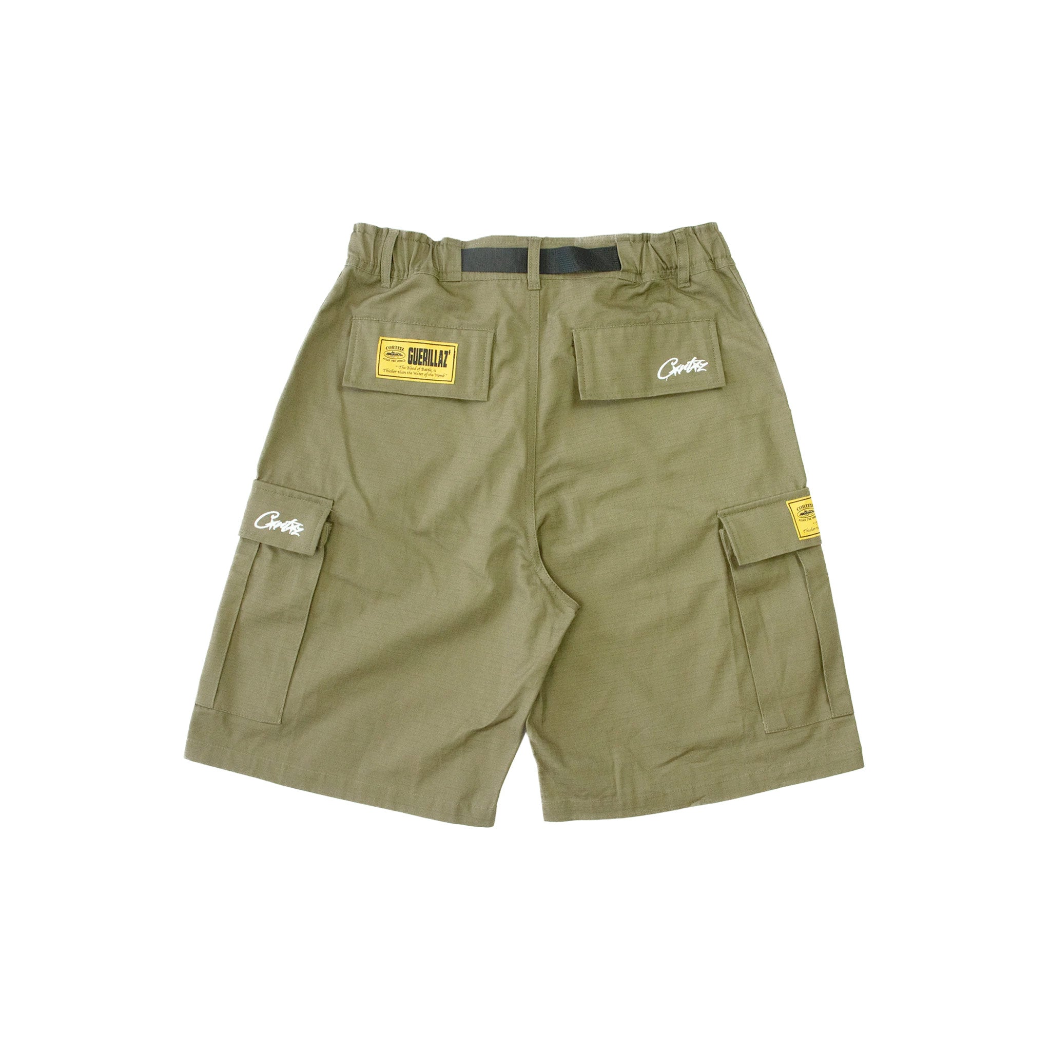Corteiz Alcatraz Crago Shorts – Green Khaki | Points Streetwear Store ...