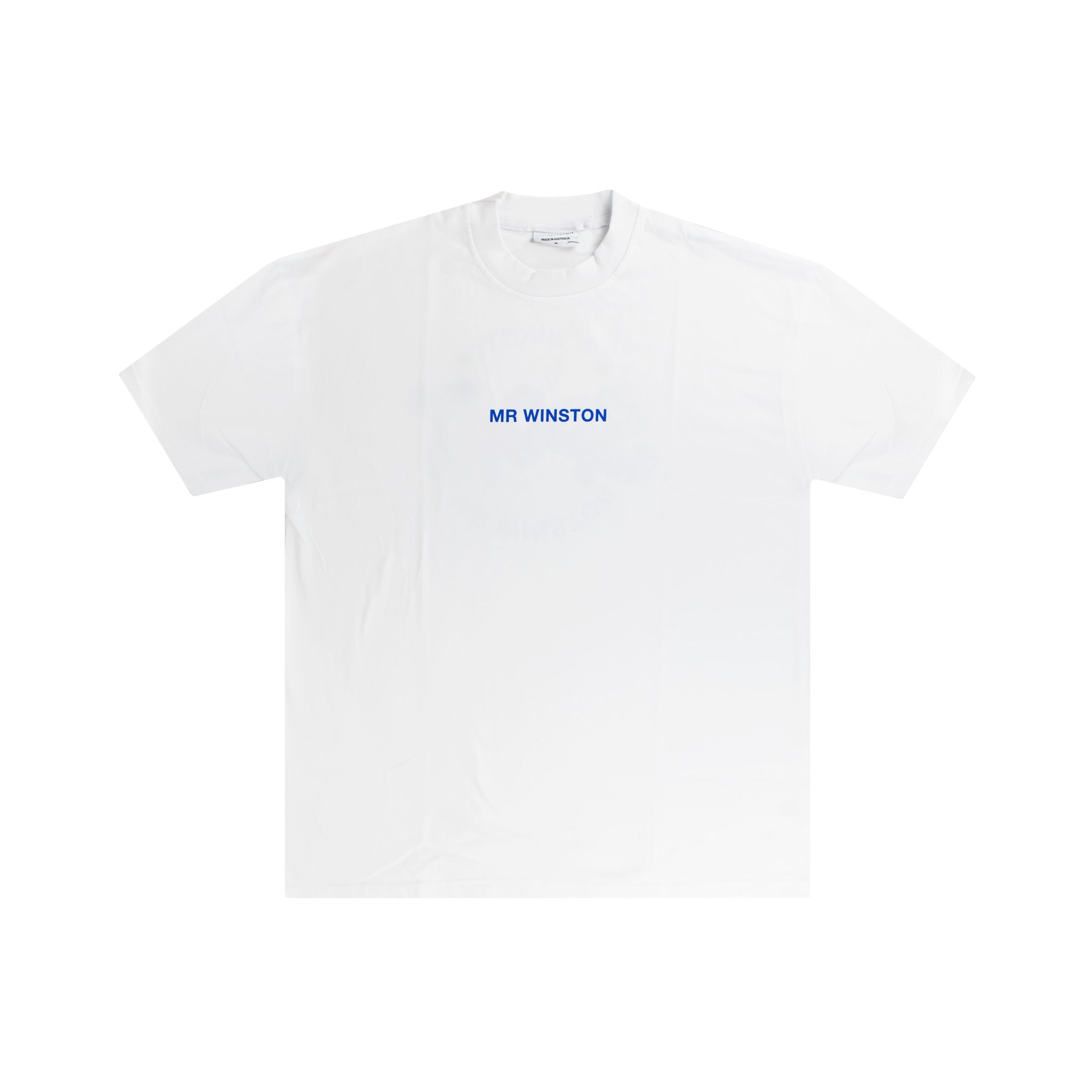 Mr Winston Co. Boyfriend Tee - White/ Royal Blue | Points Streetwear ...