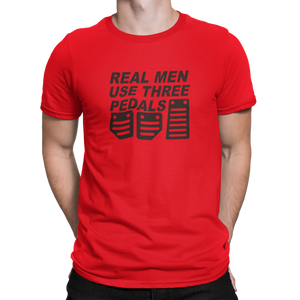 Camiseta Real men use three pedals