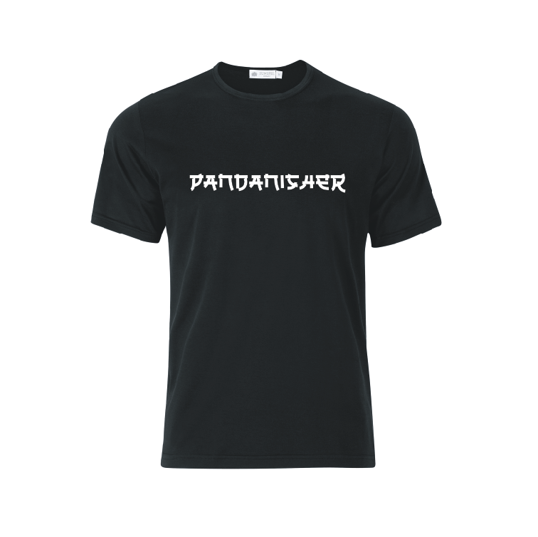 Camiseta Pandanisher letras negra