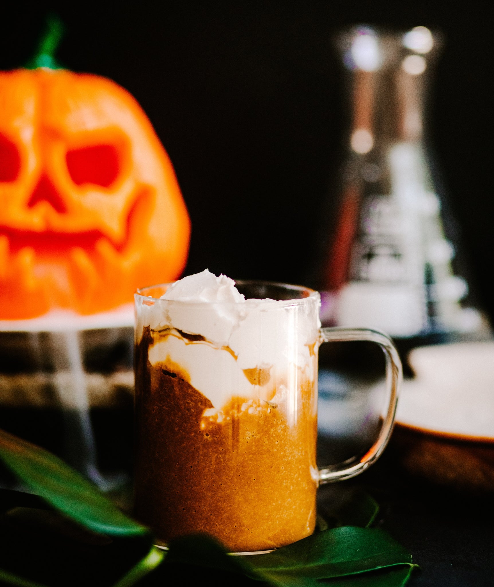 Halloween Iced Pumpkin Latte