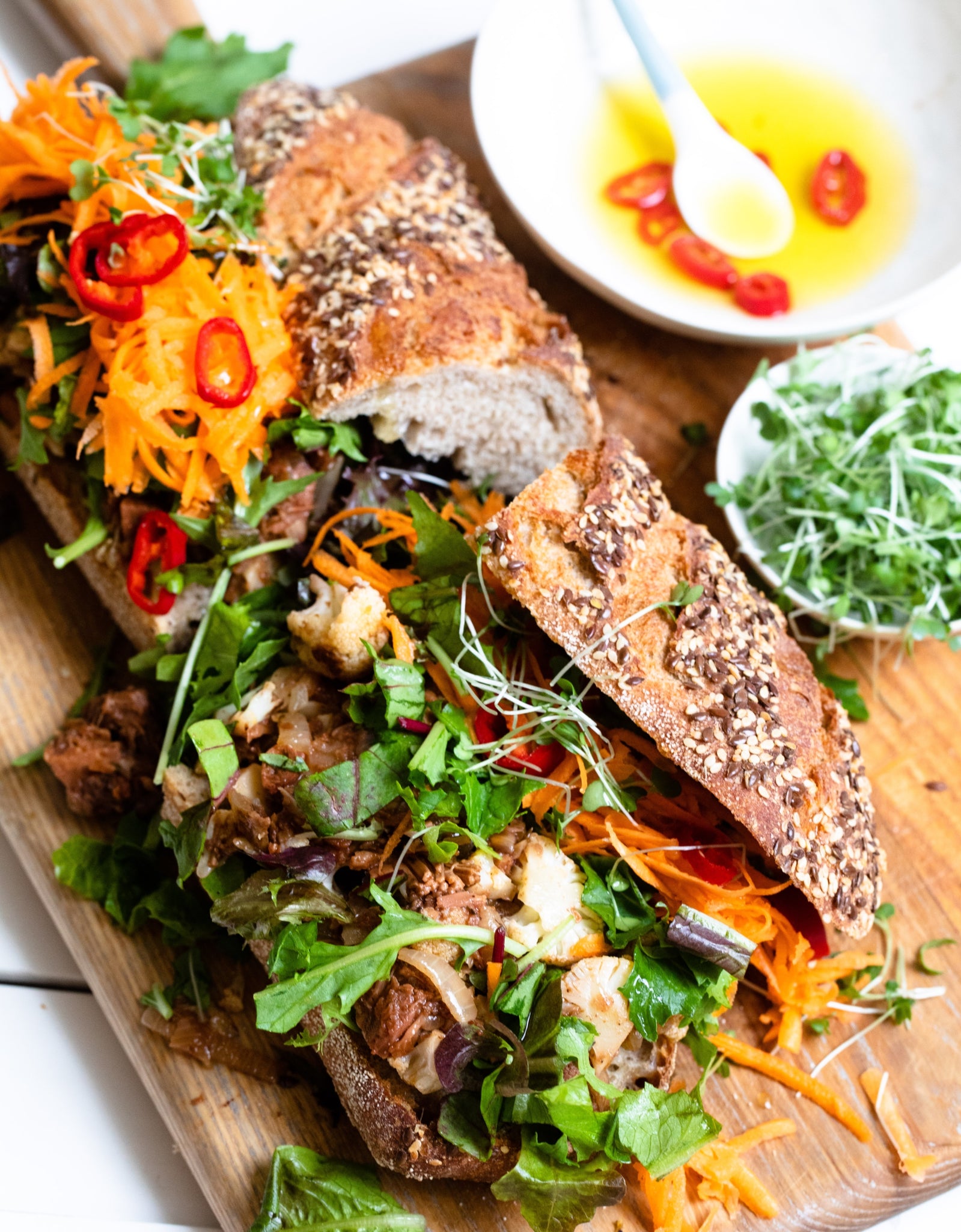 Jackfruit & Cauliflower Banh Mi