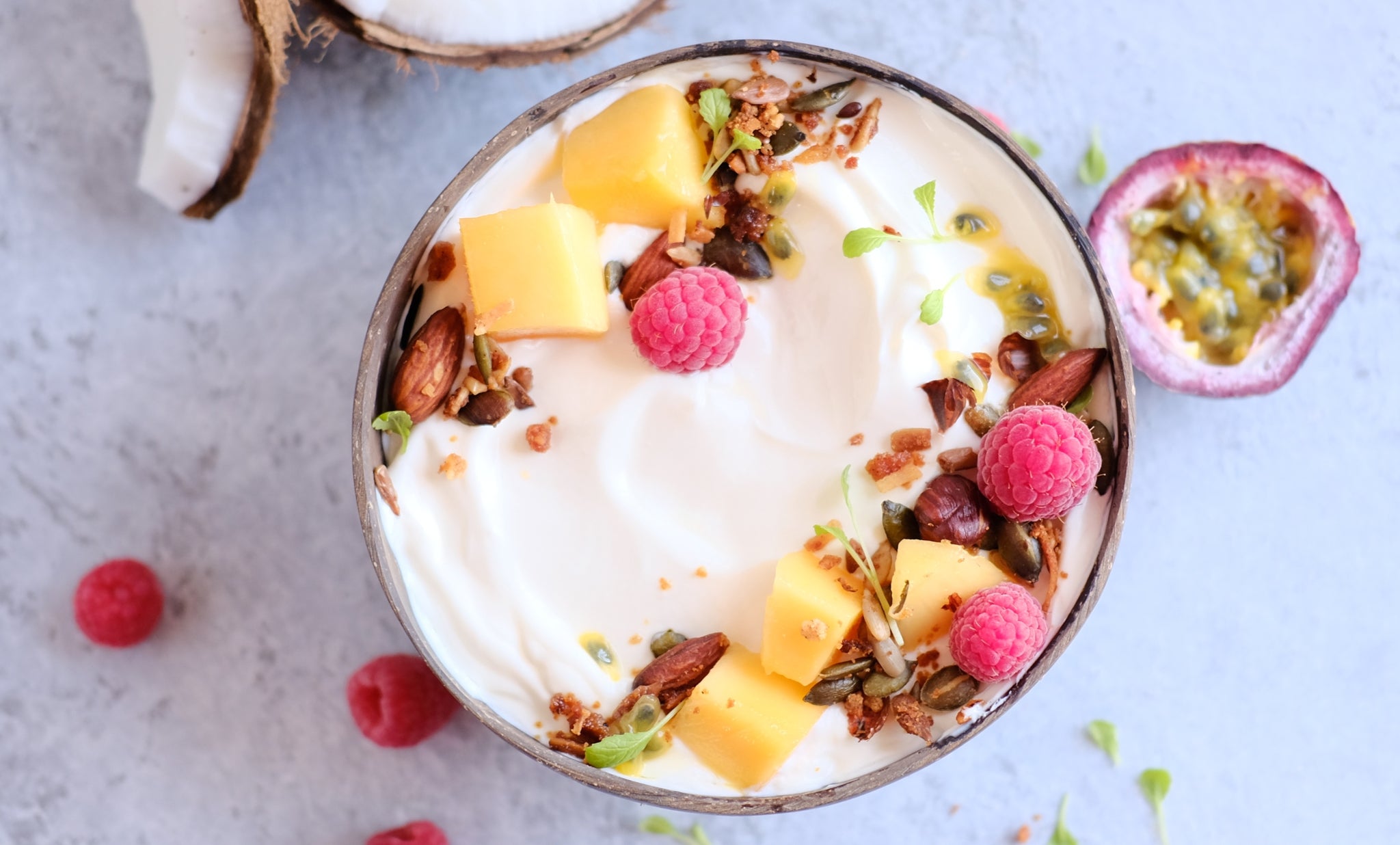 passionfruit coconut yoghurt