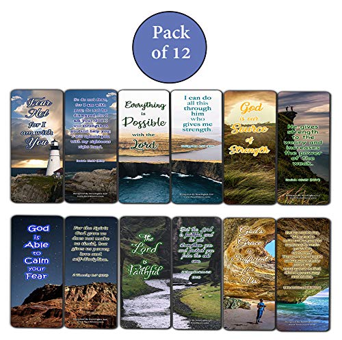 Scriptures Bookmarks - Bible Verses about Strength – New8Store