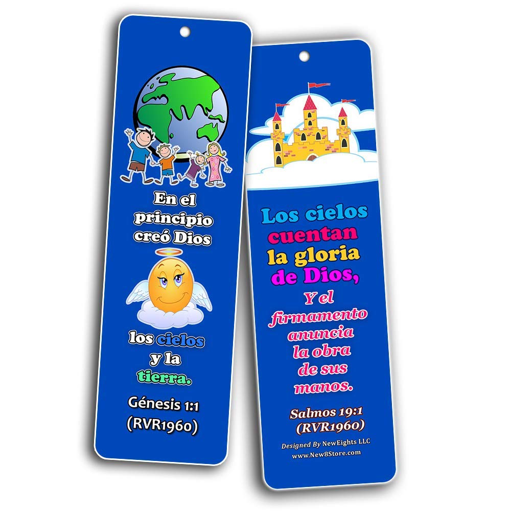 Spanish Powerful God Memory Verse Bookmarks – New8Store