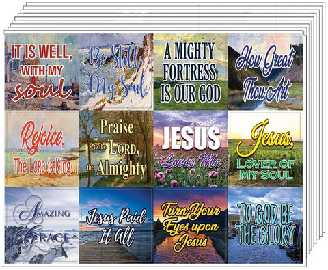 God is in Control Religious Stickers (10-Sheet) - Encouraging Colorful –  New8Store