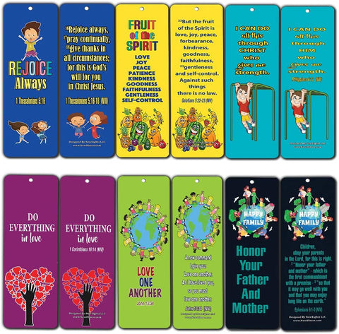 Back to School Encouragement Bible Verse Bookmarks - Twinkl