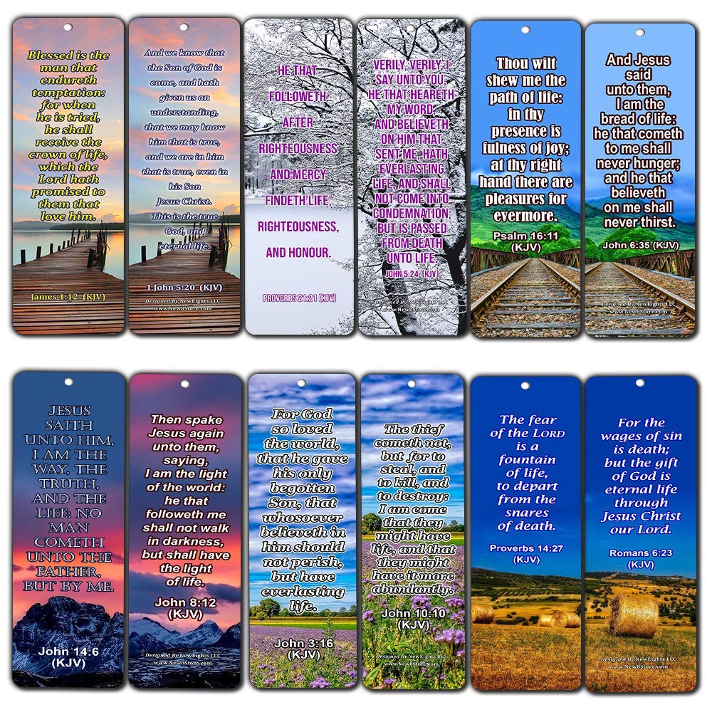 life bible verses bookmarks kjv new8store