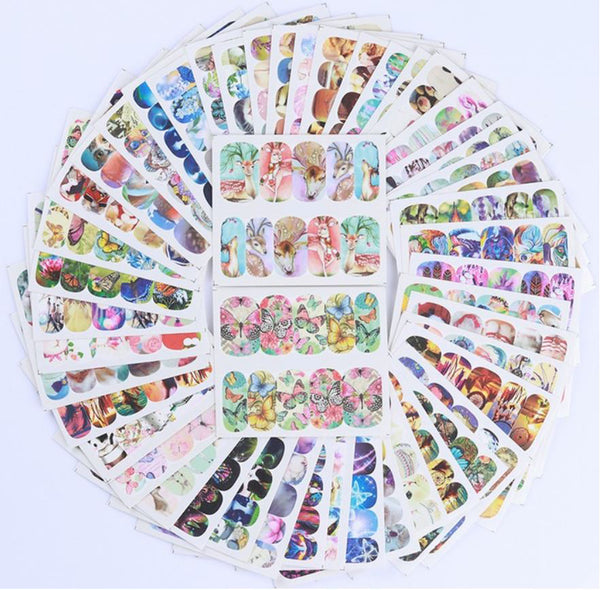 New8Beauty Nail Art Stickers Decals Series 6 (50-Pack) - Animal Assort