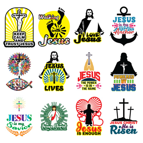 God is Good All The Time Jesus Bible Stickers (10-Sheet) - Stocking St –  New8Store