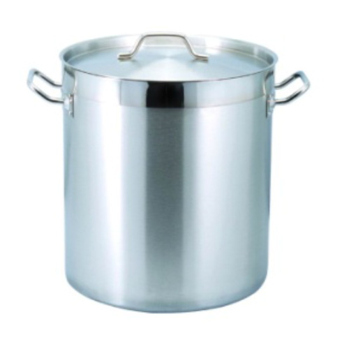 CURTA 75 Quart Large Stock Pot with Lid and Basket, NSF Listed, 3-Ply 18/8  Stainless Steel Cooking Pot, Commercial Cookware for Soup, Stew & Sauce