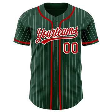 Cheap Custom Green White Strip Orange-White Authentic Baseball Jersey Free  Shipping – CustomJerseysPro