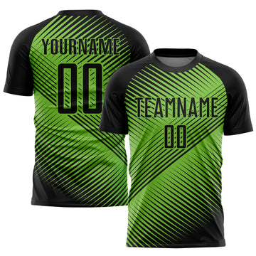 Cheap Custom Black Neon Green Sublimation Soccer Uniform Jersey Free  Shipping – CustomJerseysPro