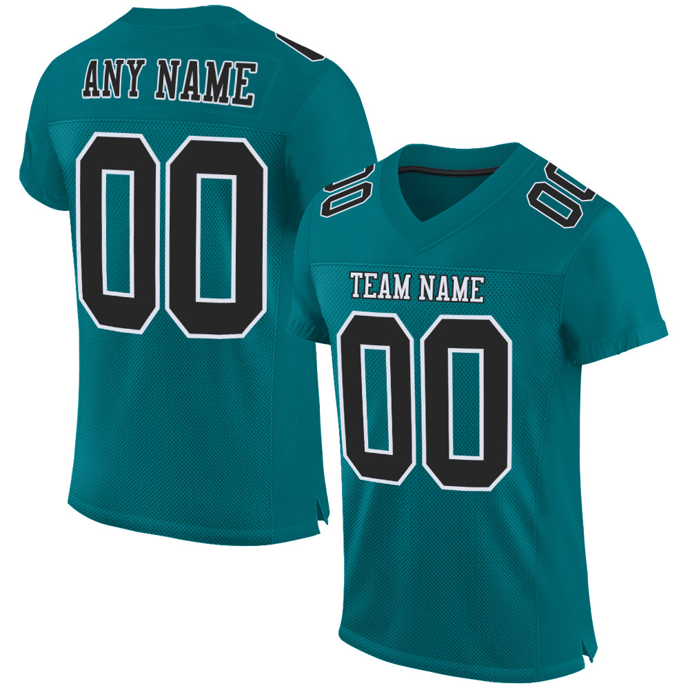 Men's Eagles Gold & Kelly Vapor Throwback Jersey - All Stitched