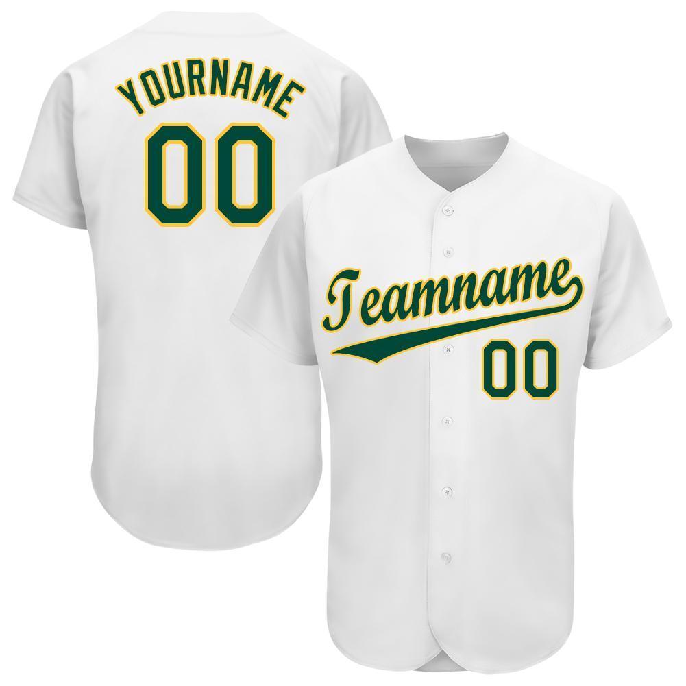 green and gold baseball jerseys