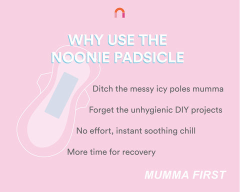 Why use the Noonie Instant Cooling Maternity Padsicles?