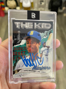 1 OF 24 “BBDTC” KEN GRIFFEY JR. TOPPS PROJECT 2020 AUTOGRAPHED CARD IN BLUE INK