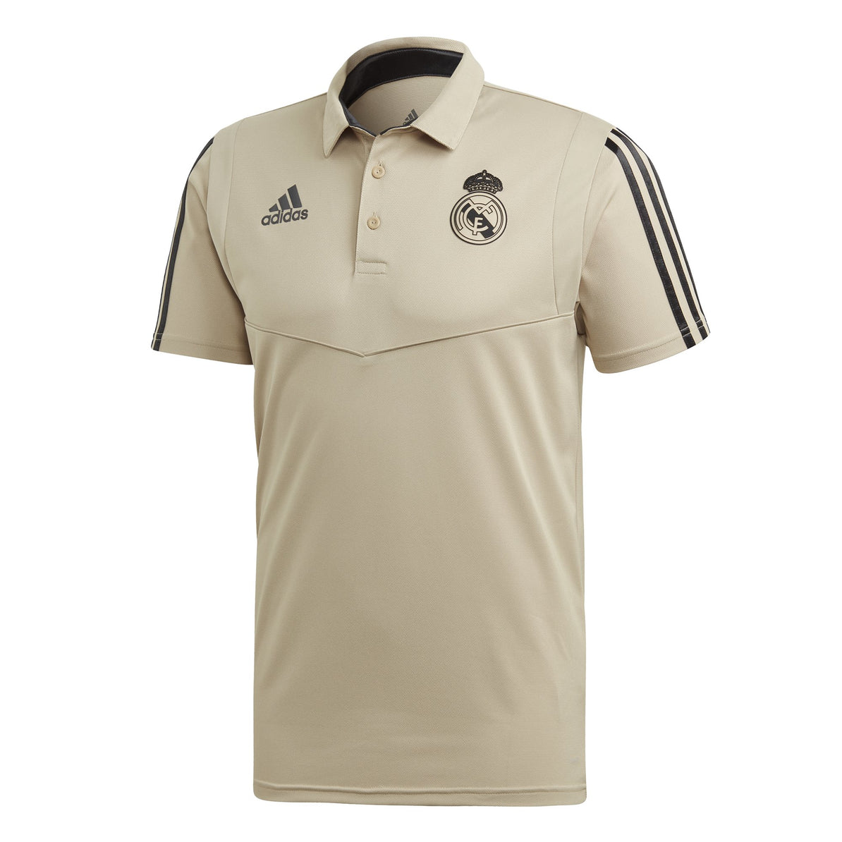 Real Madrid Mens Polo Shirt - Gold 