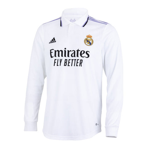 real madrid home kit long sleeve