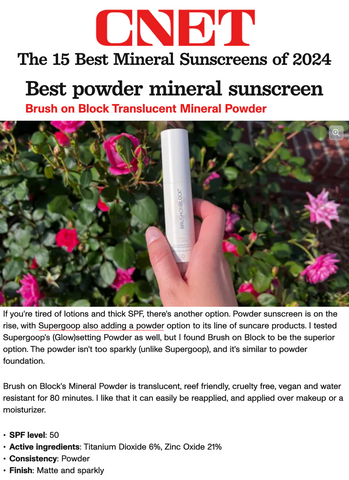 Brush On Block - CNET - The 15 Best Mineral Sunscreens of 2024