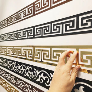 DIY 3D Mirror Wall Stickers Self Adhesive of 20pcs for Living Room or Edges for Home Decor - Homedecorbox - 3d Self Adhesive Wall Stickers