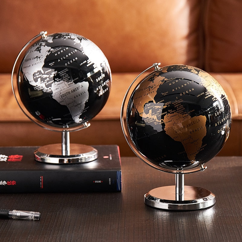 Home Decor Accessories Retro World Globe Modern Learning World Map Globe Kids Study Desk Decor Globe Geography Kids Education