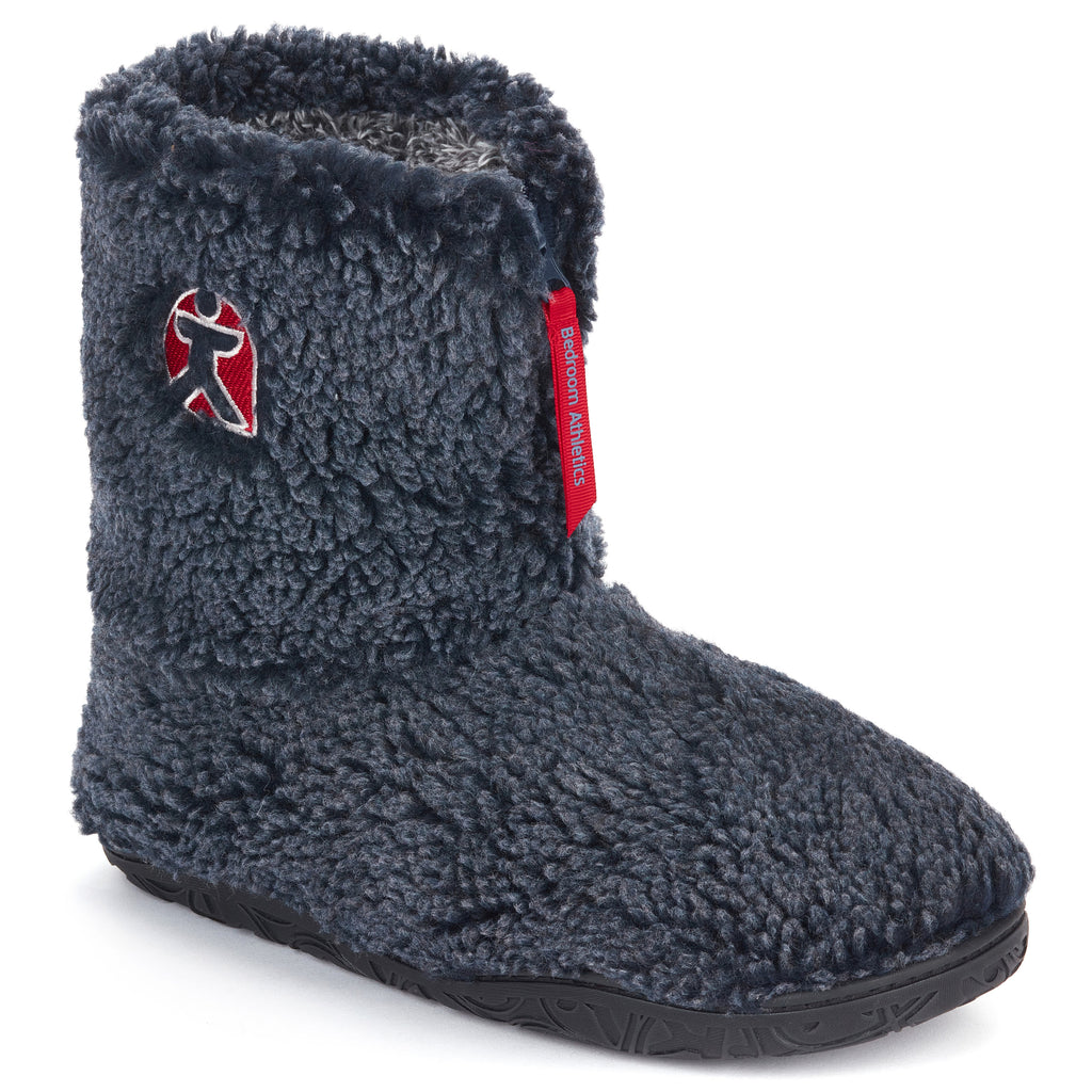 Northaway Men's Fair Isle Fleece Lined Slipper Boots - Seasalt