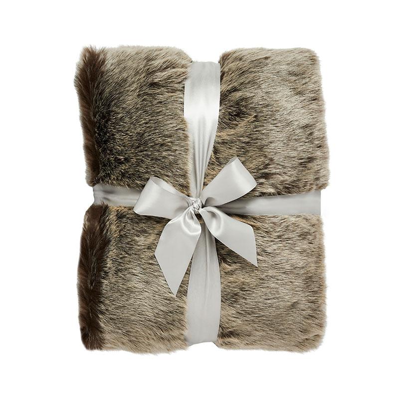 Image of Garland - Luxury Faux Fur Throw - Mink